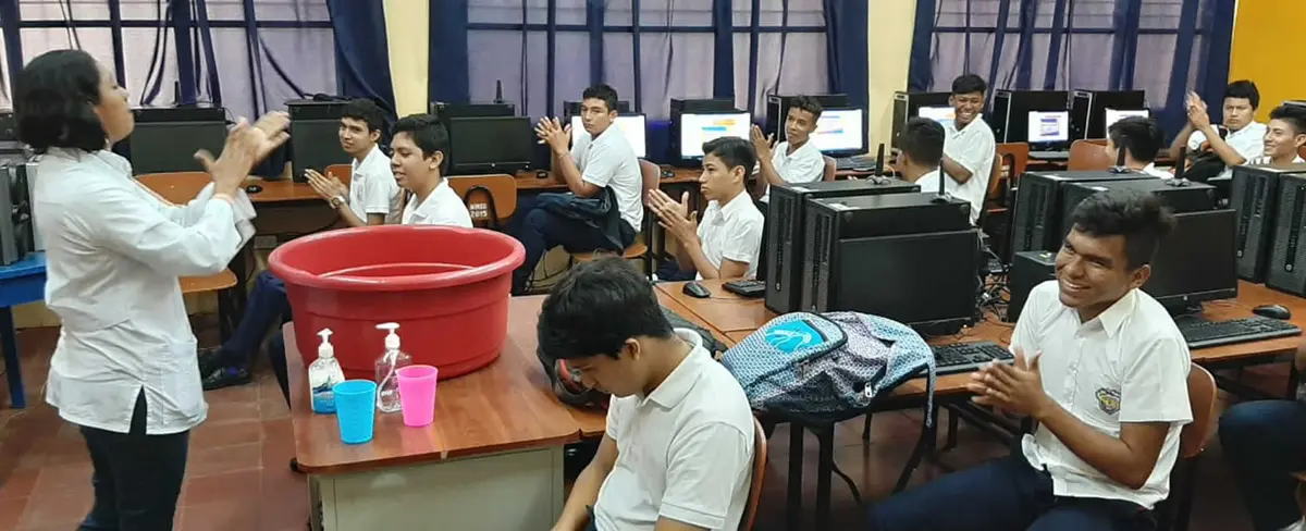 Estudiantes de Masaya obtienen buenas notas en educación preventiva por Coronavirus