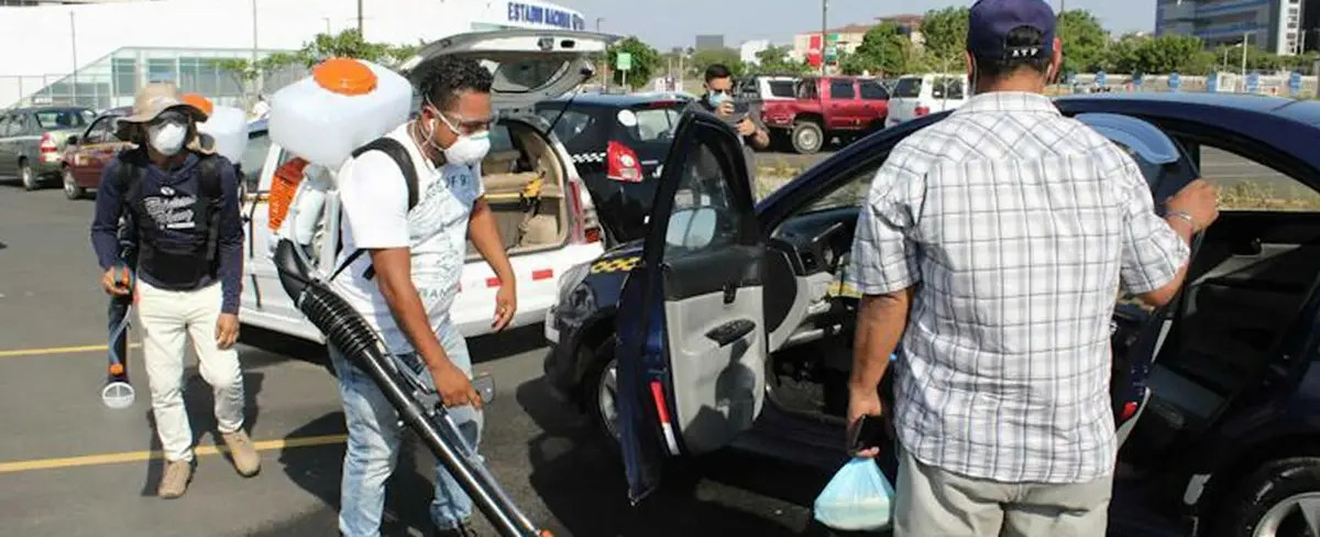 Conoce los puntos de Managua donde desinfectar tu taxi a diario