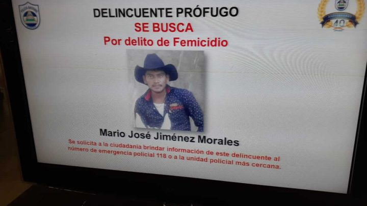 Mario José Jiménez Morales, circulado por femicida.