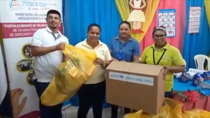 MIFAN entrega kits de higiene a CDI en Chontales