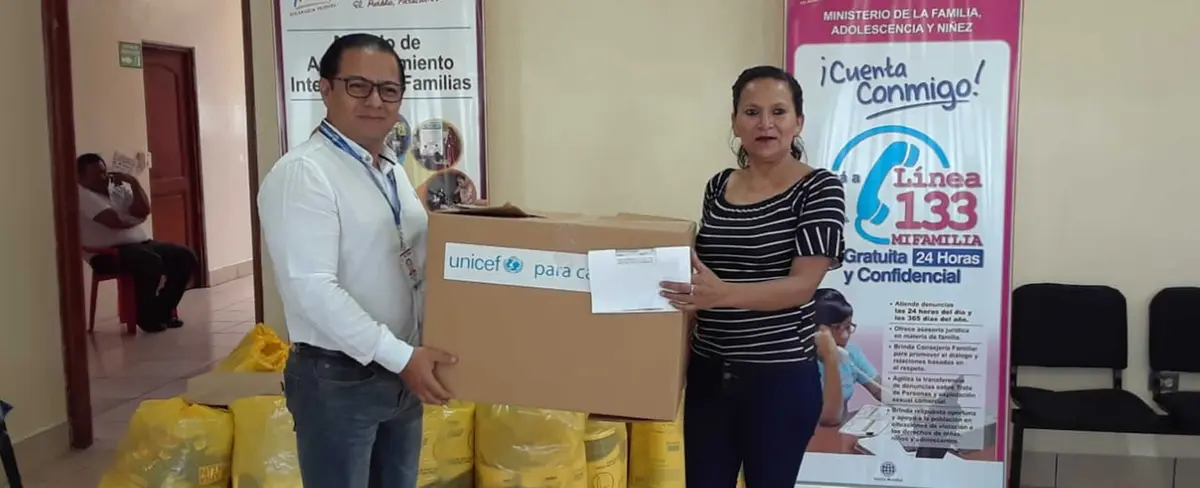 MIFAN entrega kits higiénicos a centros infantiles de Madriz, Nicaragua