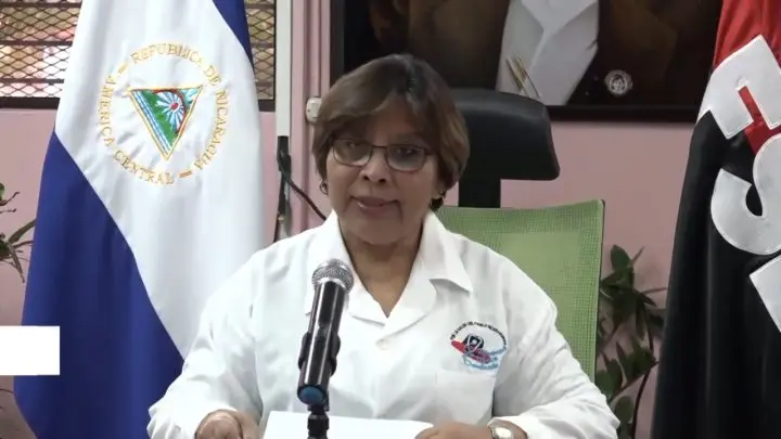 Doctora Martha Reyes, Ministra de Salud de Nicaragua.