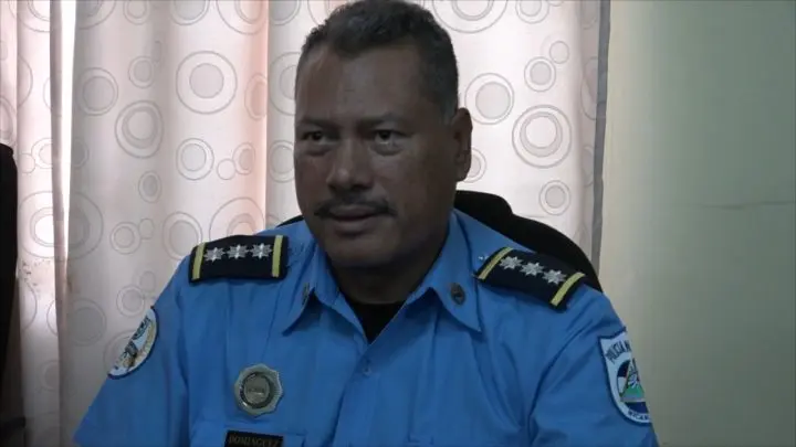 Comisionado Mayor, Fidel Domínguez, jefe de la&nbsp;Policía Nacional de León.