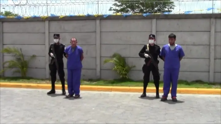 Policía de Boaco presenta a delincuentes capturado por delito de peligrosidad.