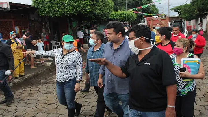 Autoridades de la alcaldía realizan revisión de afectaciones por lluvias en la capital.