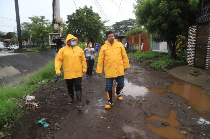 Alcaldía realiza obras de reparación tras las fuertes lluvias en Managua