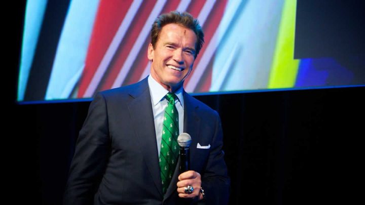 Arnold Schwarzenegger&nbsp;en programa de televisión.