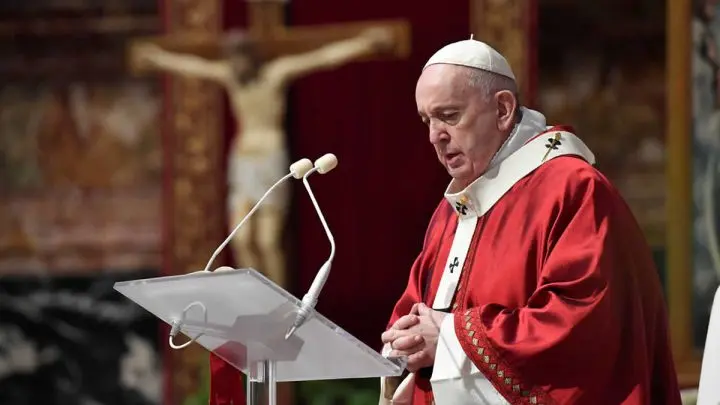El papa Francisco en el Vaticano, el 31 de mayo de 2020.