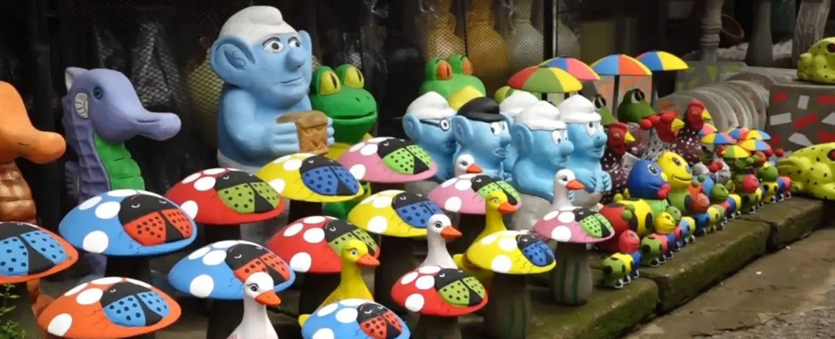 Coloridas artesanías a base de barro o concreto para regalar a Papá