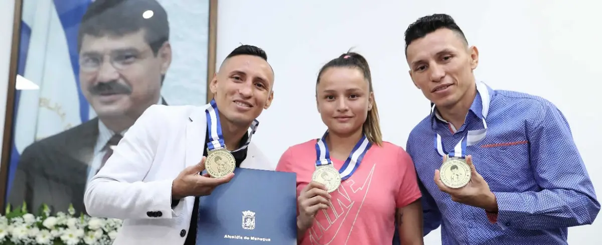 Sheyla Flores, Félix y René Alvarado los atletas más jóvenes en recibir la Orden Alexis Argüello