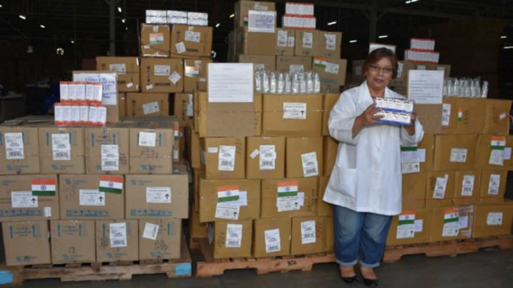 India entrega segunda donación de medicamentos a Nicaragua para combatir la COVID-19