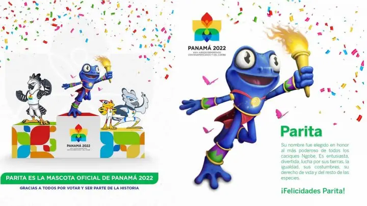 "Parita" mascota oficial de los&nbsp;Juegos Centroamericanos Panamá 2022
