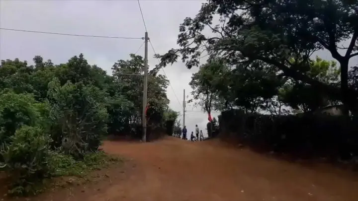 Postes de electrificación en San Marcos Carazo.