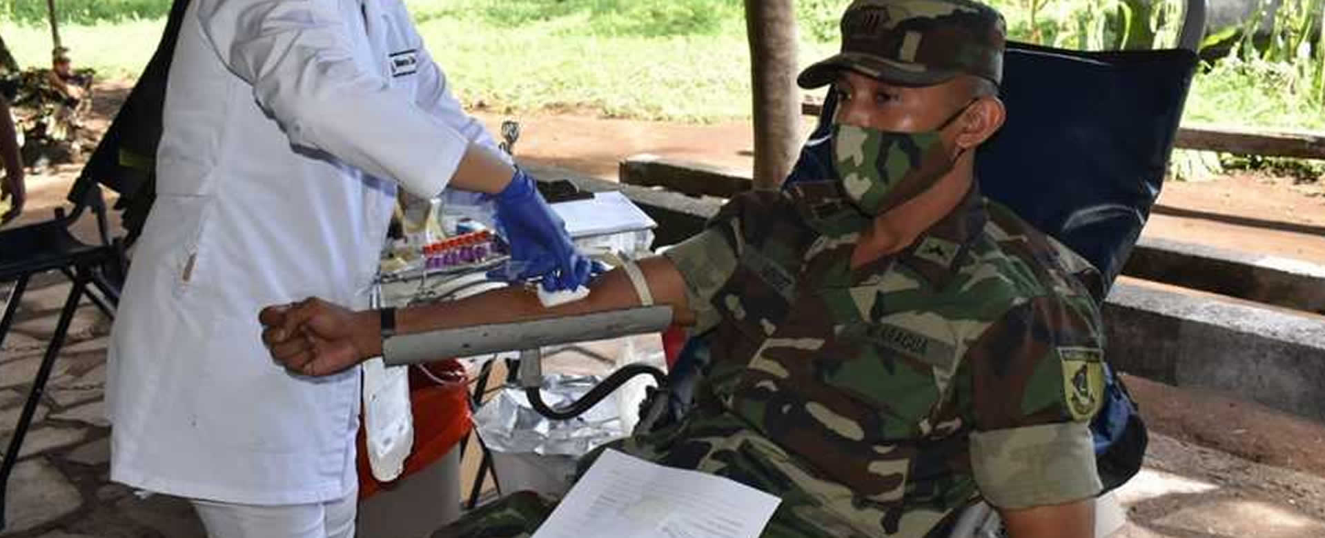Ejército de Nicaragua contribuye a salvar vidas con donación de sangre