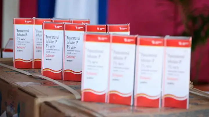 Frascos de Paracetamol.
