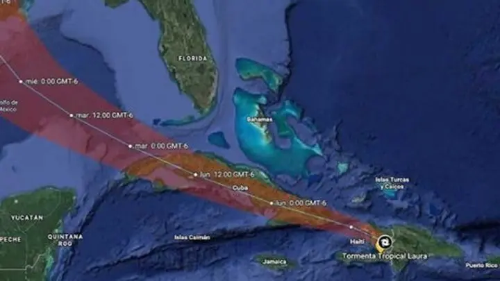 Laura llegó a Cuba por el este con vientos de hasta 146 km por hora.