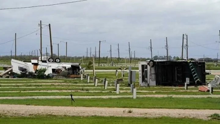 Daños provocados por el huracán Laura en Luisiana