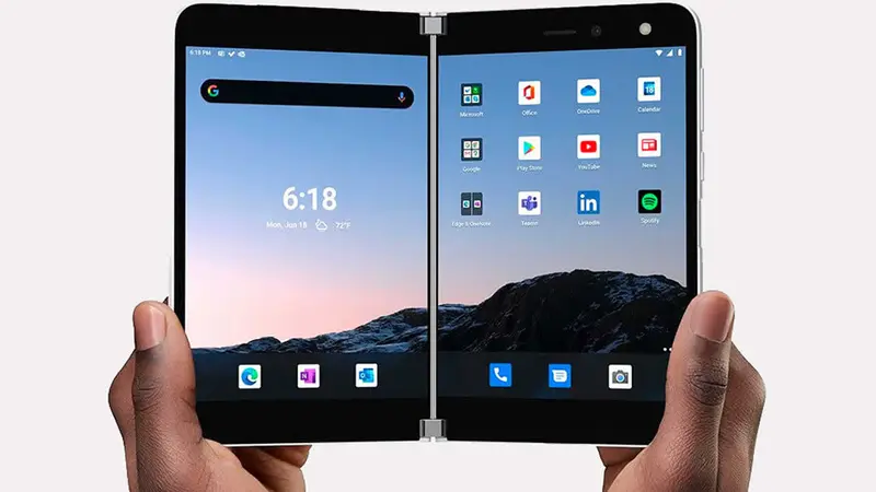 Ejemplar del "Surface Duo" creado por Microsoft