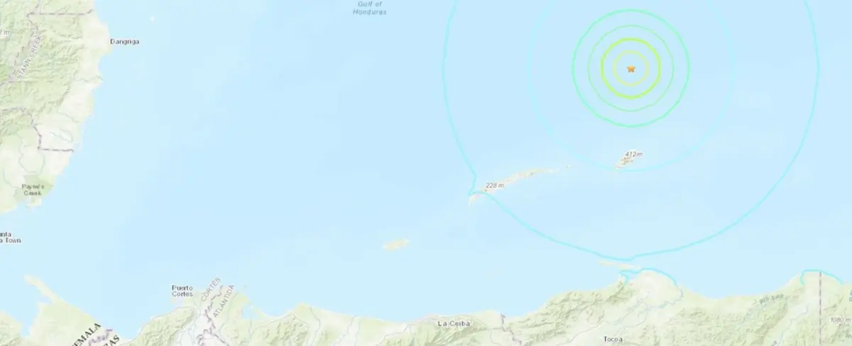 Honduras reporta un terremoto de magnitud 5,7 cerca de Savannah Bight
