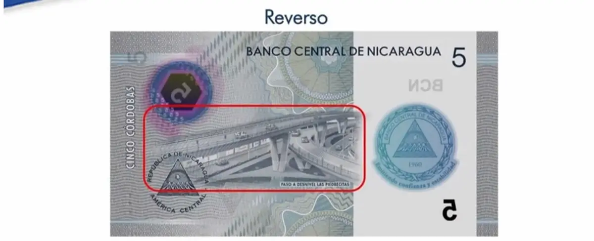 Este primero de octubre comenzará a circular nuevo billete de 5 córdobas