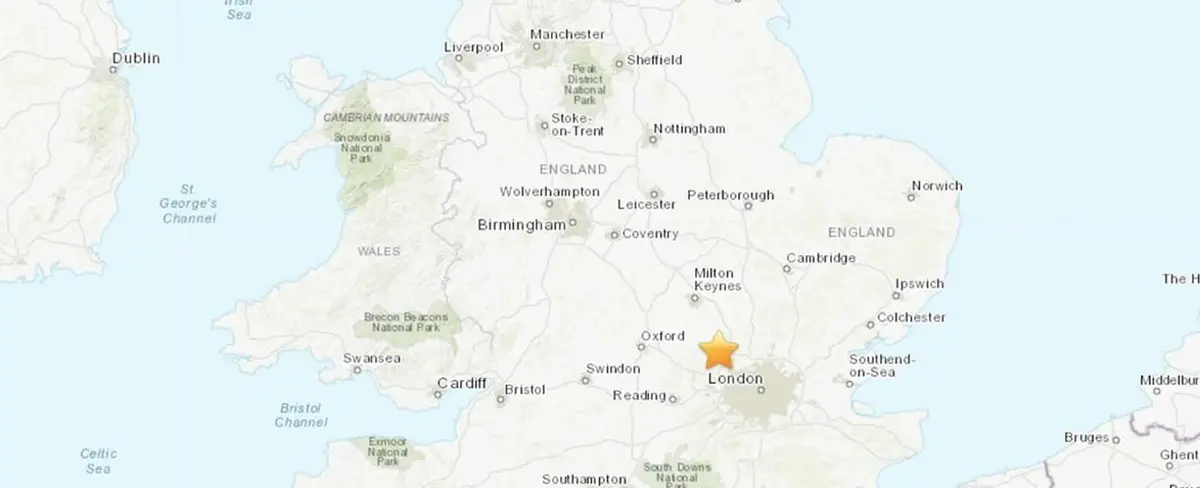 Registran sismo en condado de Buckinghamshire, Reino Unido