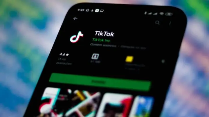 Popular aplicación TikTok en la tienda de Google.