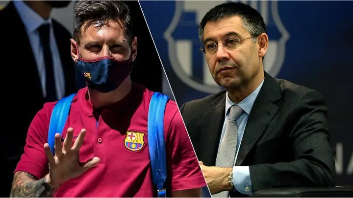 Collage de Messi y Bartomeu 