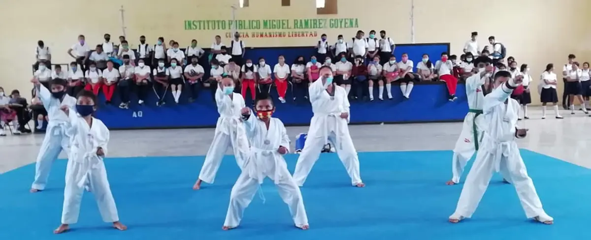 Inauguración de la academia de taekwondo Instituto Miguel Ramírez Goyena