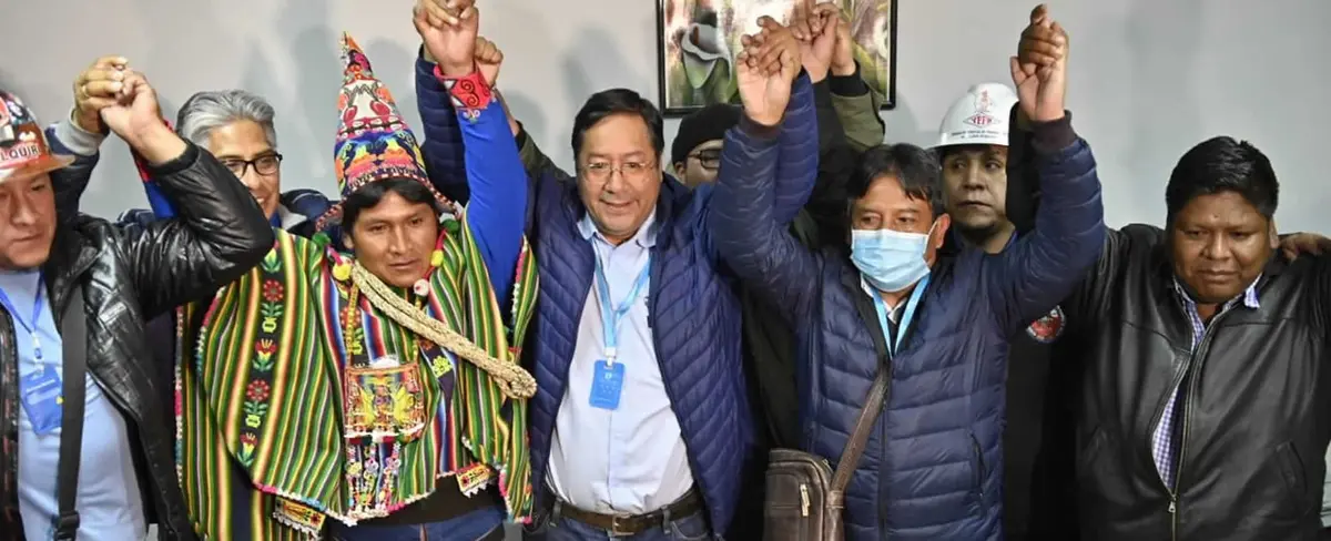 Luis Arce promete la "unidad de Bolivia" con un programa sin odio