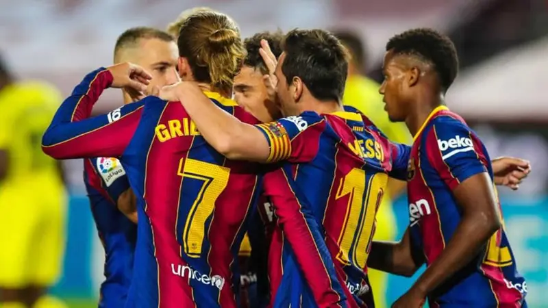 Jugadores del Barcelona.