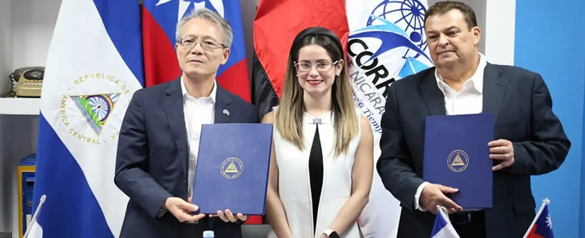 Nicaragua y Taiwán firman convenio de colaboración de paquetería express
