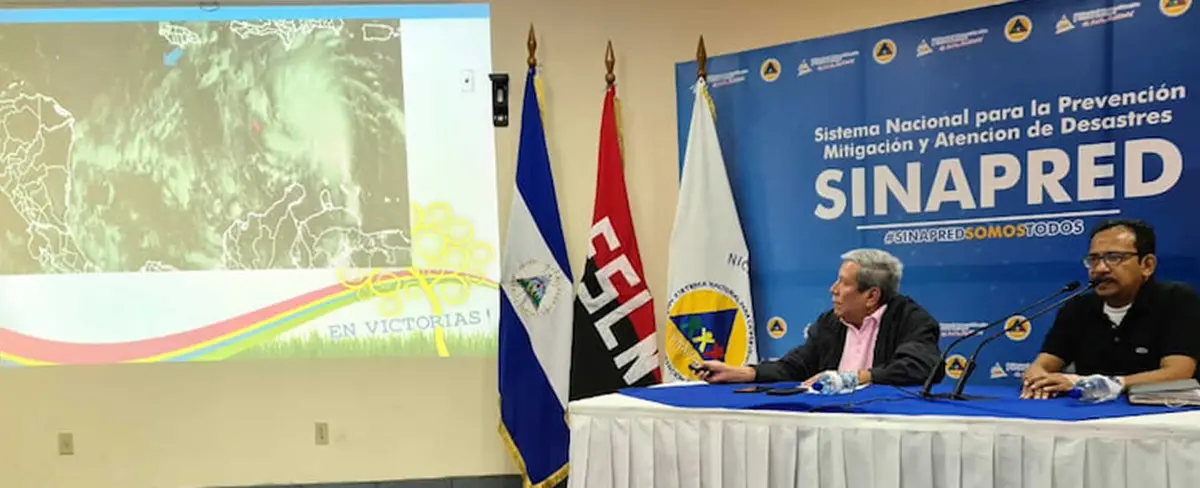 SINAPRED e INETER se preparan para disturbio en el Caribe