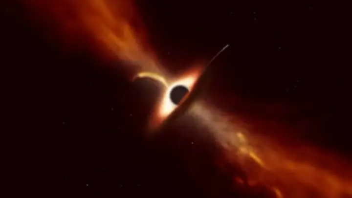 Captan momento en el que una estrella es "deborada" por un agujero negro