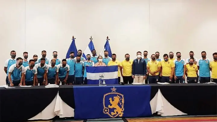 Jugadores del Managua FC.