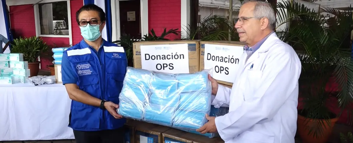 OPS realiza donativo a Nicaragua de equipos de protección personal
