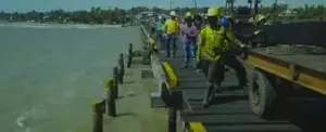 EPN avanza en la reconstrucción del muelle de Bilwi