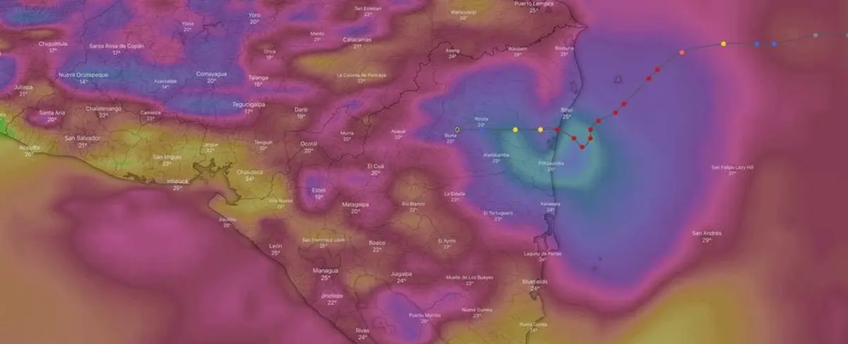 Huracán ETA se degrada a tormenta tropical en su paso por Nicaragua