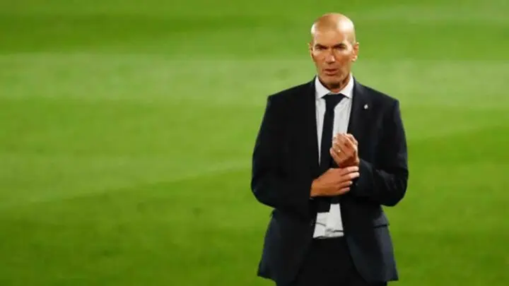  El entrenador del Real Madrid, Zinedine Zidane, en el estadio Alfredo Di Stéfano, Madrid, España.