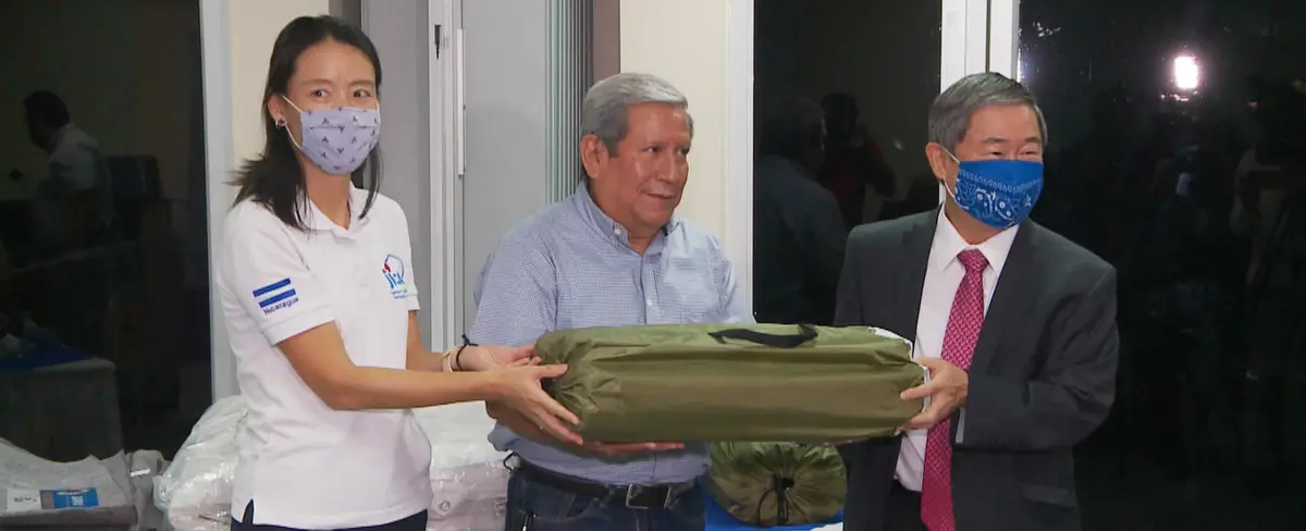 Japón dona enseres a familias afectadas por ETA en Nicaragua