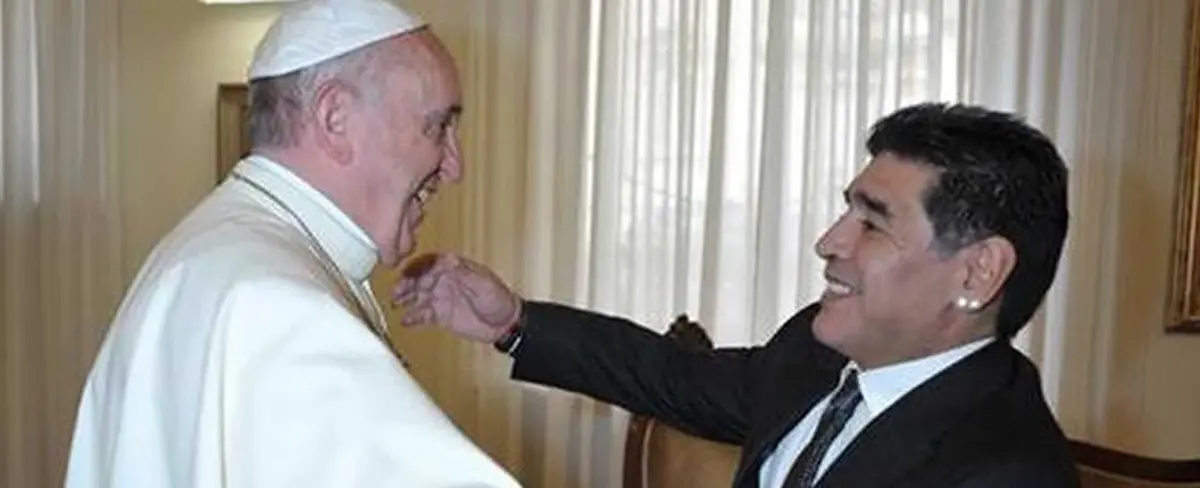 Papa Francisco recuerda con cariño los encuentros con Diego Maradona
