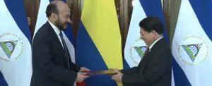 Gobierno de Nicaragua recibe copias estilo del nuevo embajador de Colombia