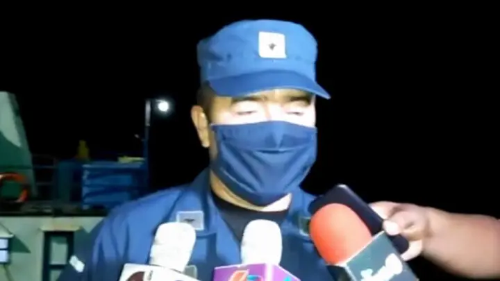 Capitán de corbeta Marlon Juárez, jefe de la Fuerza Naval en Puerto Cabezas