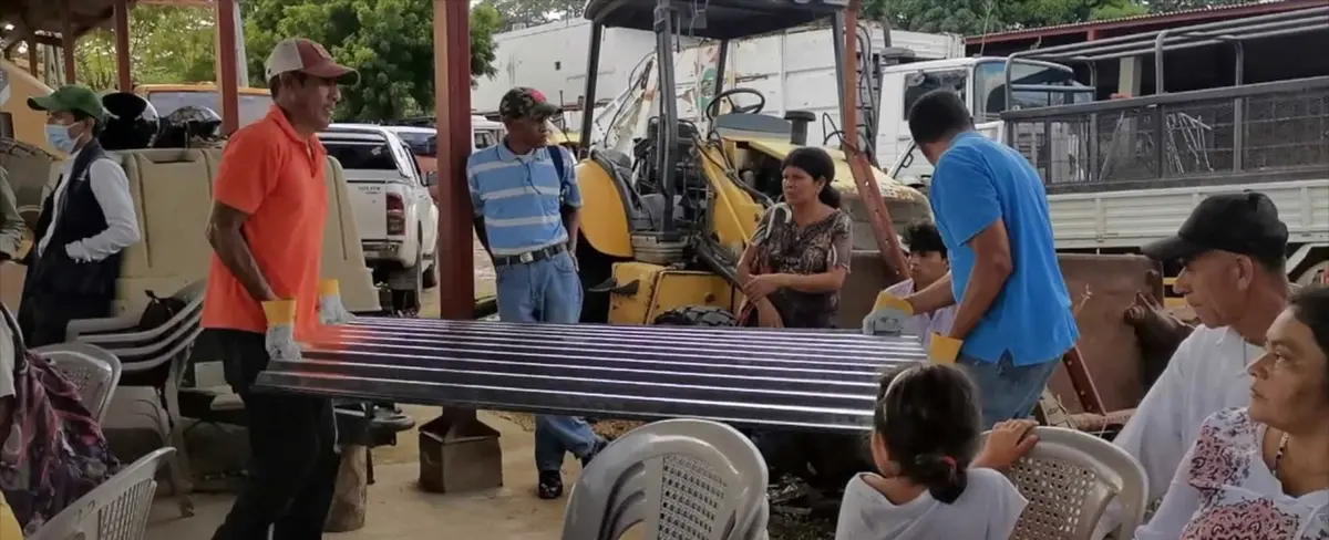 Afectados de Ocotal reciben materiales de construcción para mejorar sus viviendas