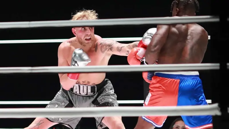 Jake Paul en un combate.