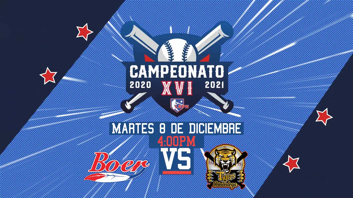 Indios del Bóer vs. Tigres de Chinandega - [Partido Completo] - [08/12/20]