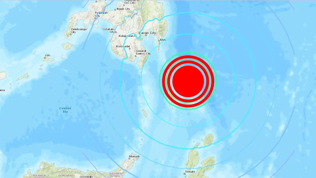 Costas de Filipinas son sacudidas por fuerte terremoto de magnitud 7,0