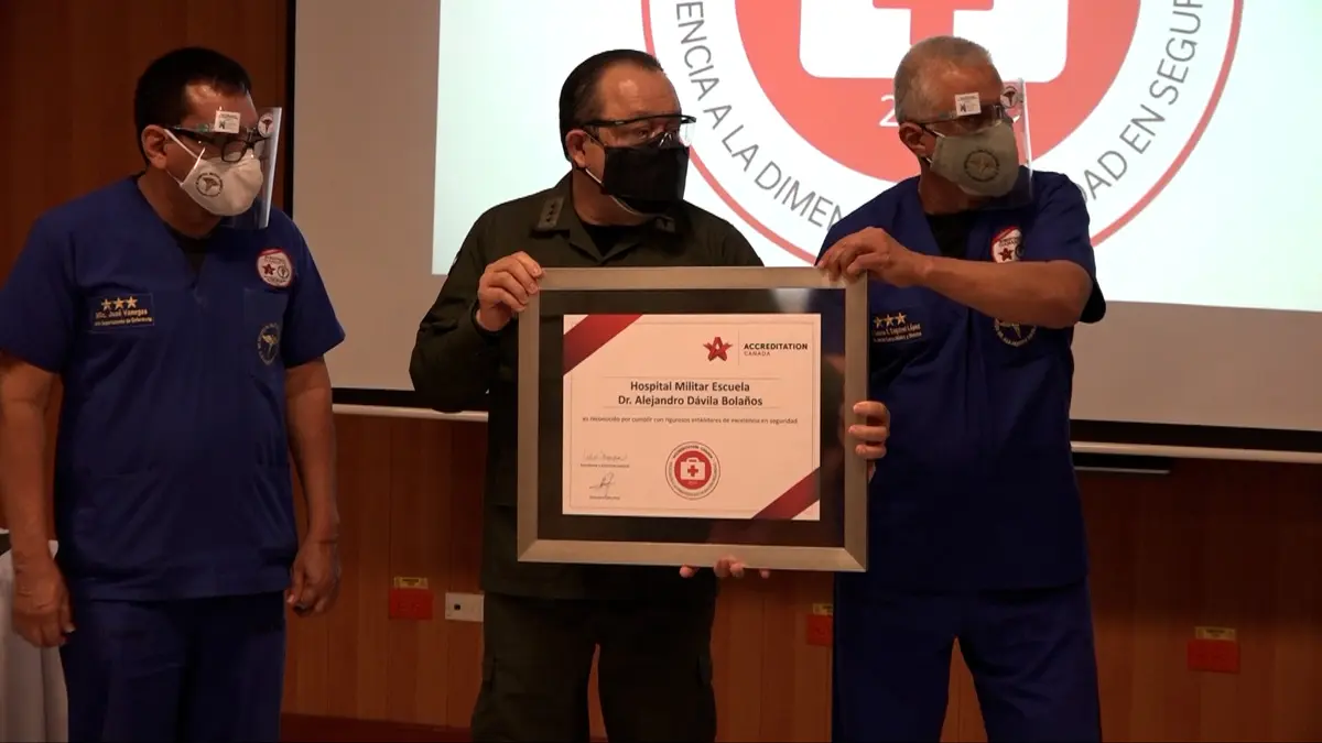Hospital Militar Escuela Dr. Alejandro Dávila Bolaños ratifica acreditación Nivel Diamante