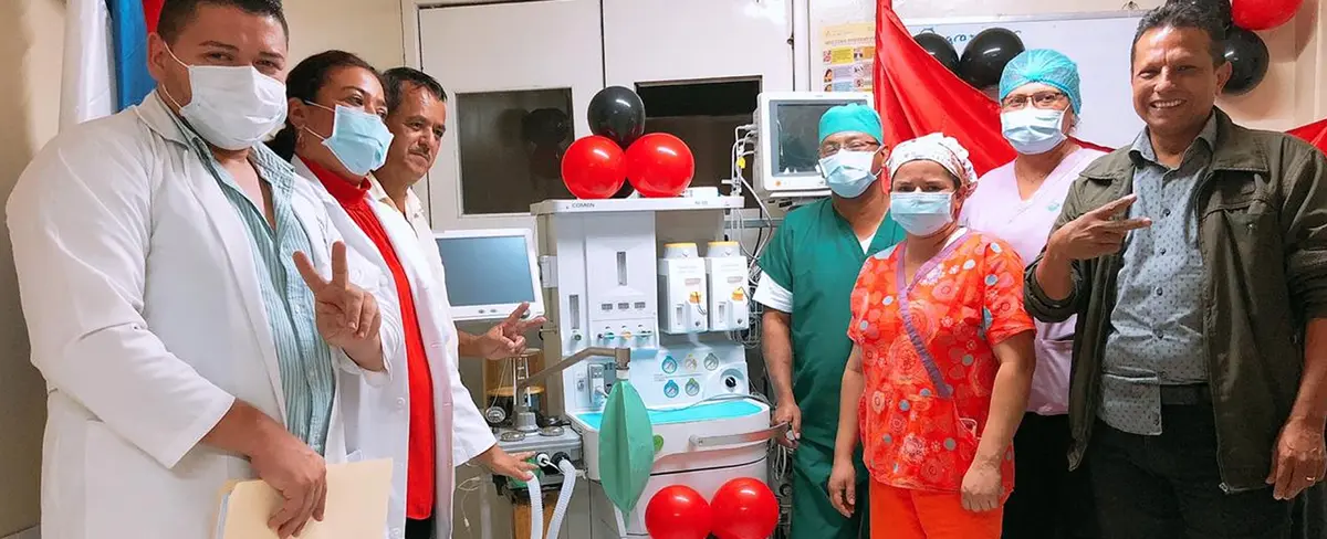 Hospital Primario de Jalapa es dotado de nueva máquina de anestesia