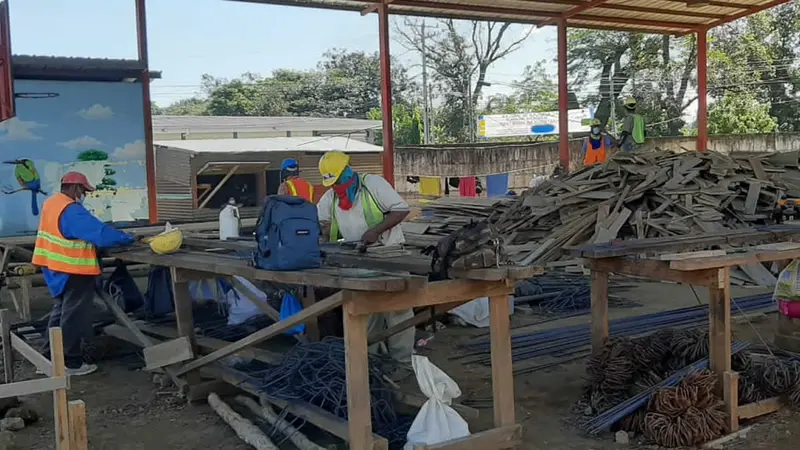 Avanza la construcción del colegio en Masaya.