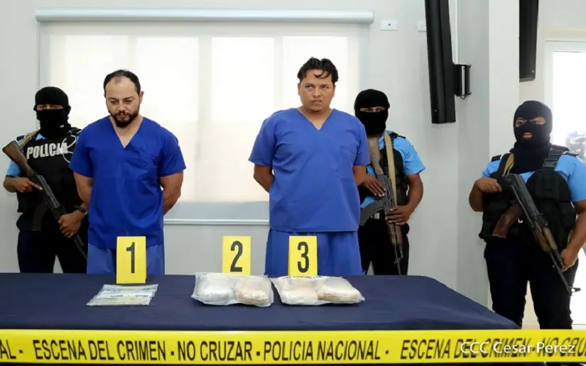 Agentes policiales capturan a delincuentes con cocaína valorada en U$110 mil en Managua
